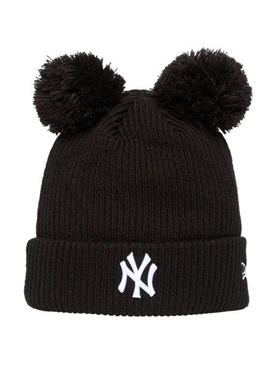 New Era New Era Berretto Wmns Double Pom Beanie New York Yankees Hat Nero