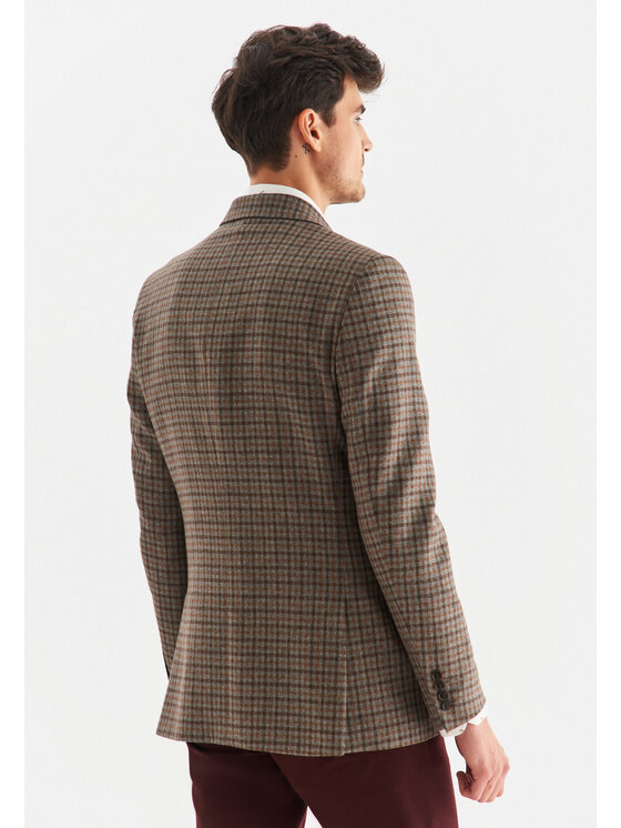 Pako Lorente Pako Lorente Marynarka P22WP-3X-025 Brązowy Slim Fit