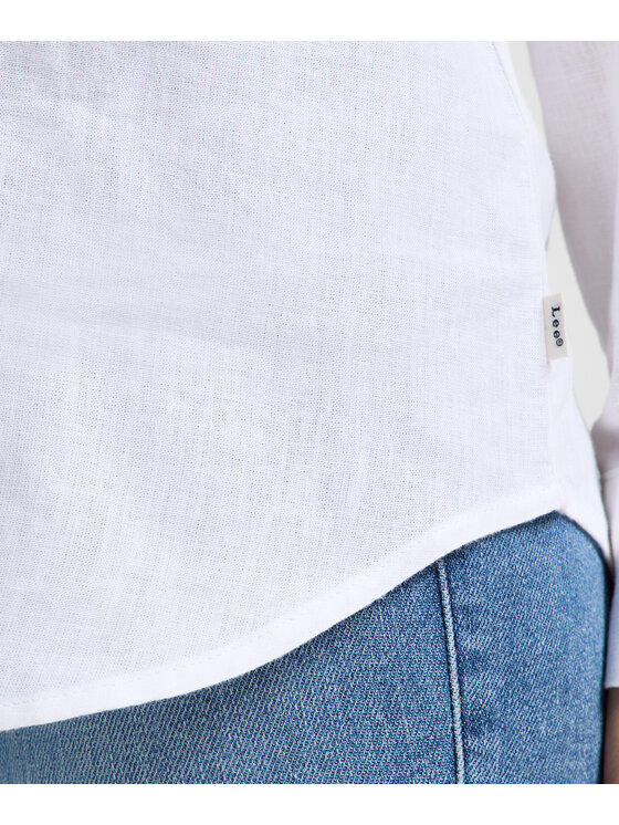 Lee Lee Camicia 112363627 Bianco Regular Fit