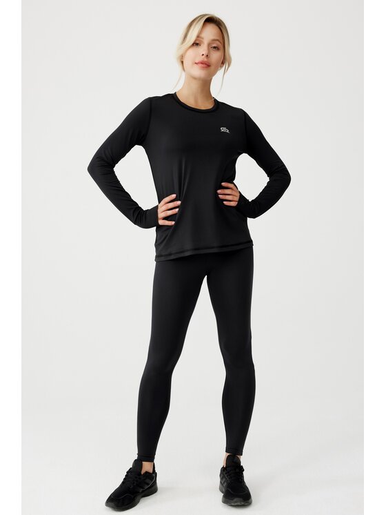 ROUGH RADICAL ROUGH RADICAL Maglietta tecnica FUN LS Nero Regular Fit