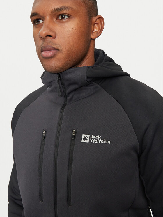 Jack Wolfskin Jack Wolfskin Bluza techniczna Alpgrat Xt A62062 Szary Regular Fit