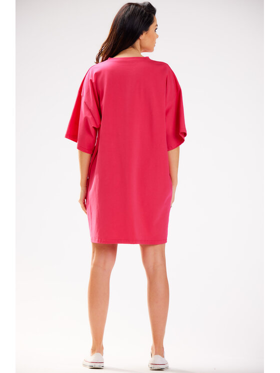 Infinite You Infinite You Sukienka codzienna M255 Fioletowy Basic Fit