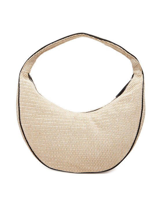 Calvin Klein Calvin Klein Torebka Pinched Raffia Large Shoulder Ba LV04F3060G Beżowy