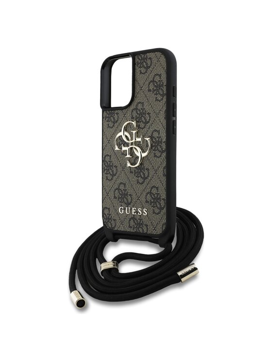 Guess Guess Etui na telefon Apple iPhone 16 Brązowy