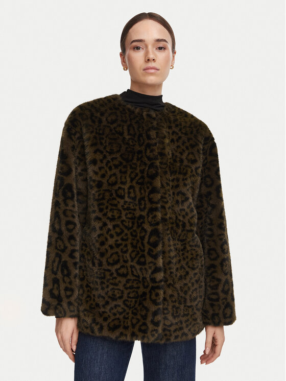 Marella Marella Futro Macro 2623456044 Brązowy Regular Fit