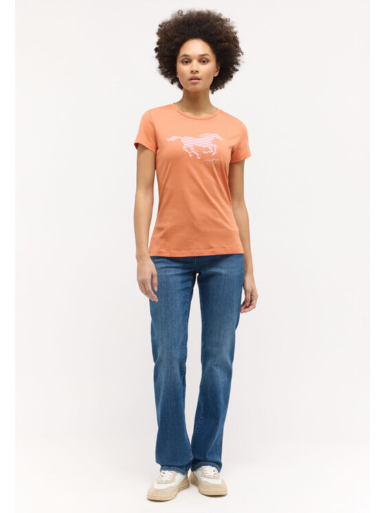 Mustang Mustang T-shirt LOA Arancione Regular Fit