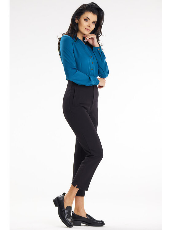 Awama Awama Koszula A649 Niebieski Basic Fit