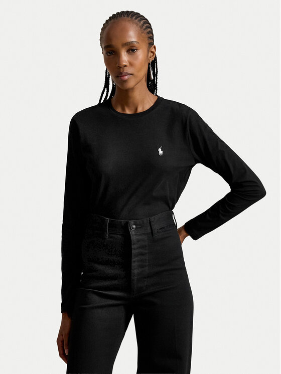Polo Ralph Lauren Polo Ralph Lauren Блуза 211B14604004 Черен Regular Fit