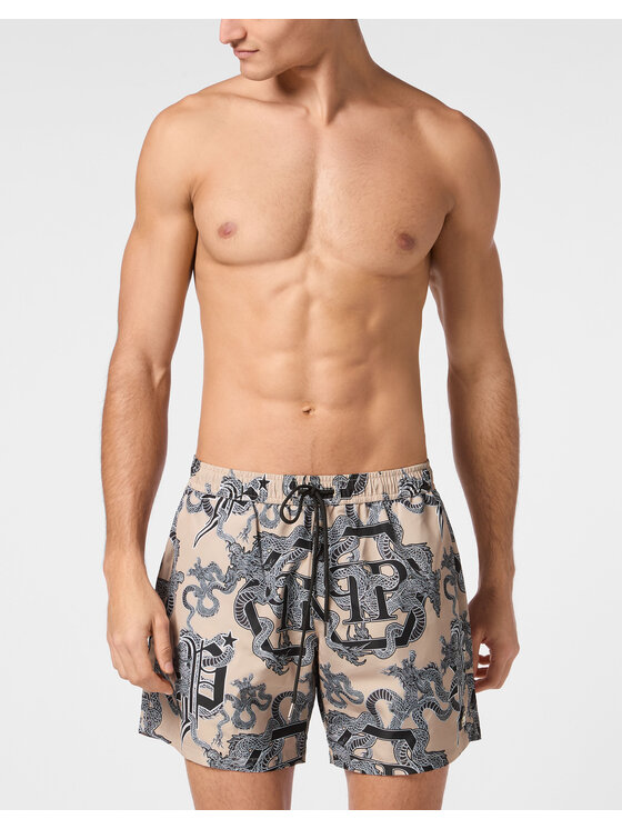 PHILIPP PLEIN PHILIPP PLEIN Kąpielówki 25013 Beżowy