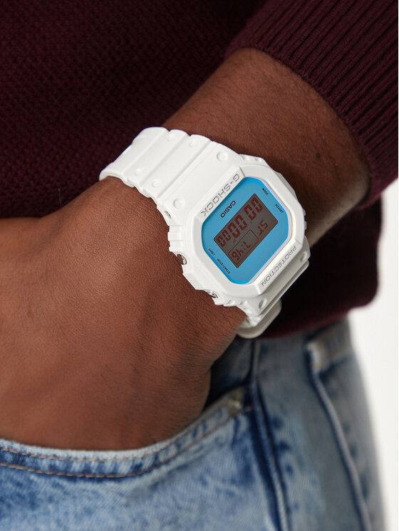G-Shock G-Shock Ceas Beach Time Lapse DW-5600TL-7ER Alb