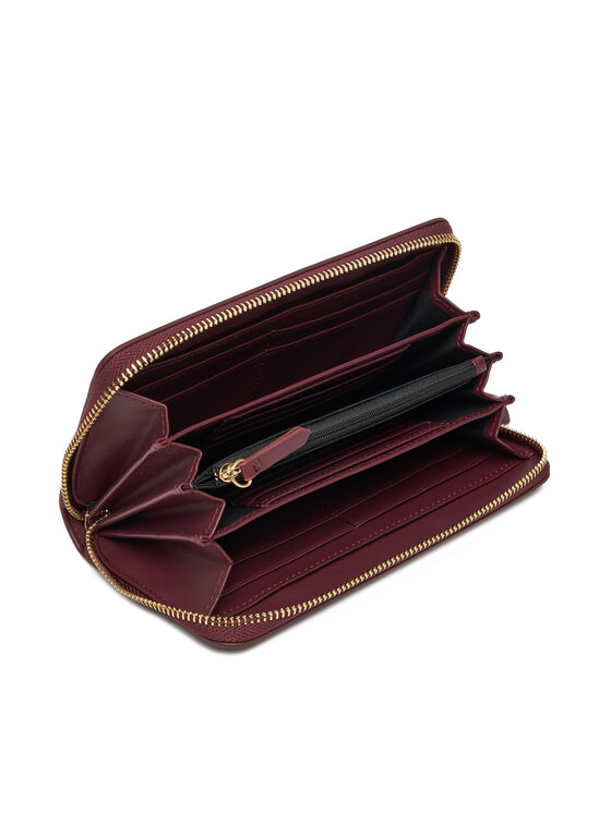 Valentino Valentino Portafoglio grande da donna Zero Pre VPS7B3155 Bordeaux