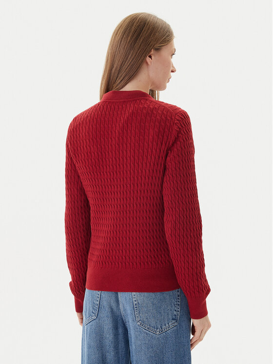 Tommy Hilfiger Tommy Hilfiger Pullover Fine WW0WW44993 Rot Regular Fit