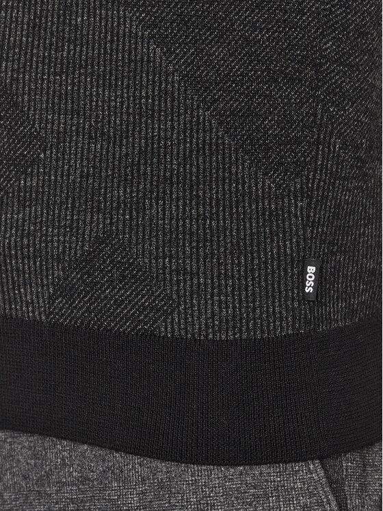 BOSS Boss Maglione Motivo 50500675 Nero Regular Fit
