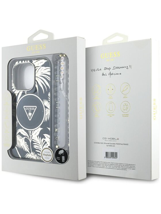 Guess Guess Etui na telefon Apple iPhone 16 Pro Max Czarny