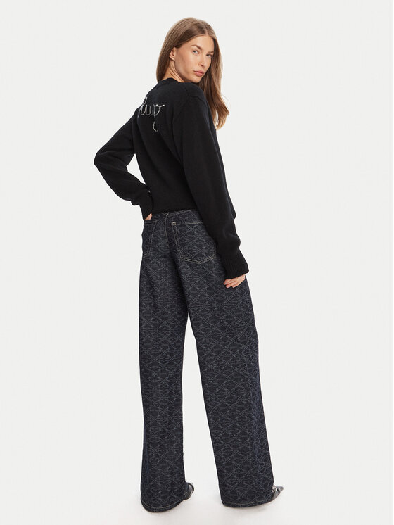 HUGO HUGO Sweter Solanu 50545092 Czarny Regular Fit