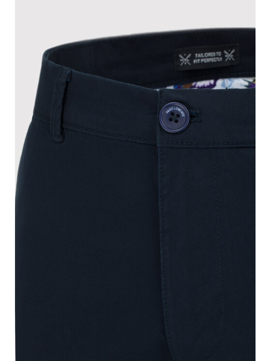 Pako Lorente Pako Lorente Chinosy P25SN-WX-007 Granatowy Classic Fit