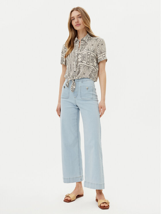 Vero Moda Vero Moda Jeans hlače Kayla 10328192 Modra Wide Leg