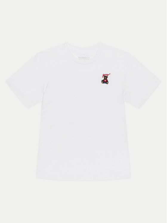 Guess Guess Tricou L5RI33 I3Z14 Alb Oversize