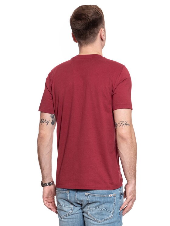 Mustang Mustang T-shirt ALEX C PRINT Rosso Regular Fit