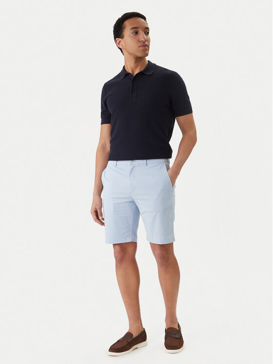 Tommy Hilfiger Tommy Hilfiger Szorty materiałowe Denton 9.5 MW0MW42351 Niebieski jasny Slim Fit