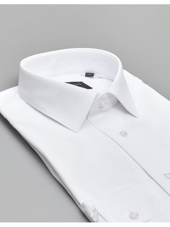 Borgio Borgio Koszula ateleta_00582 Biały Slim Fit