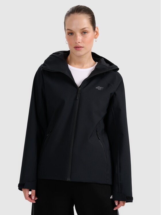 4F 4F Giacca di transizione 4FRAW25TTJAF0965-20S Nero Regular Fit