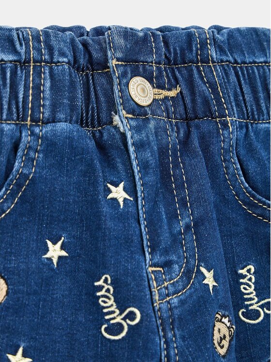 Guess Kids Guess Kids Παντελόνι υφασμάτινο 168543 Μπλε Regular Fit