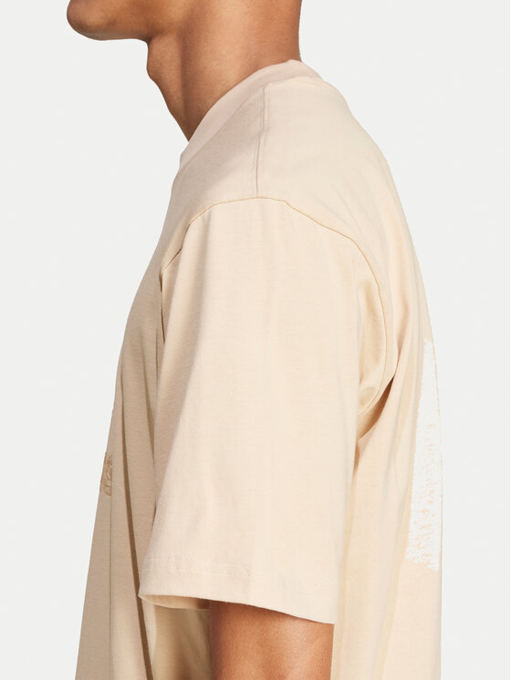 adidas adidas Marškinėliai Mono IX6747 Smėlio Regular Fit