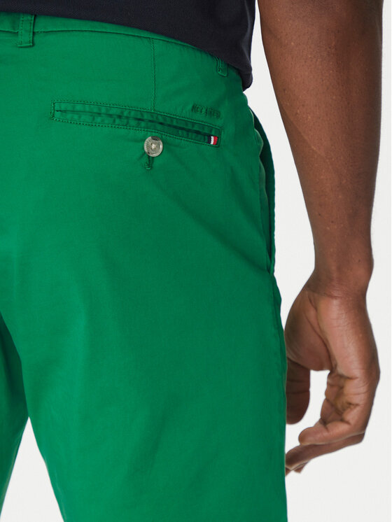 Hechter Paris Hechter Paris Šortky z materiálu 26664 151365 Zelená Regular Fit