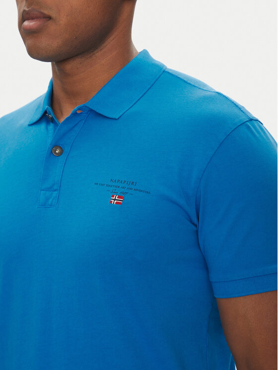 Napapijri Napapijri Polo marškinėliai Elbas NP0A4GB4 Mėlyna Regular Fit