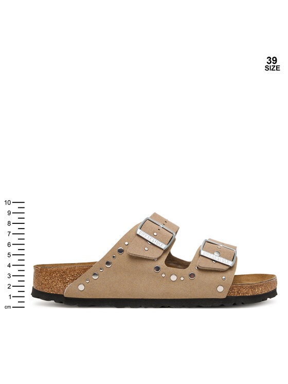 Birkenstock Birkenstock Šľapky Arizona Rivet 1031708 D Béžová