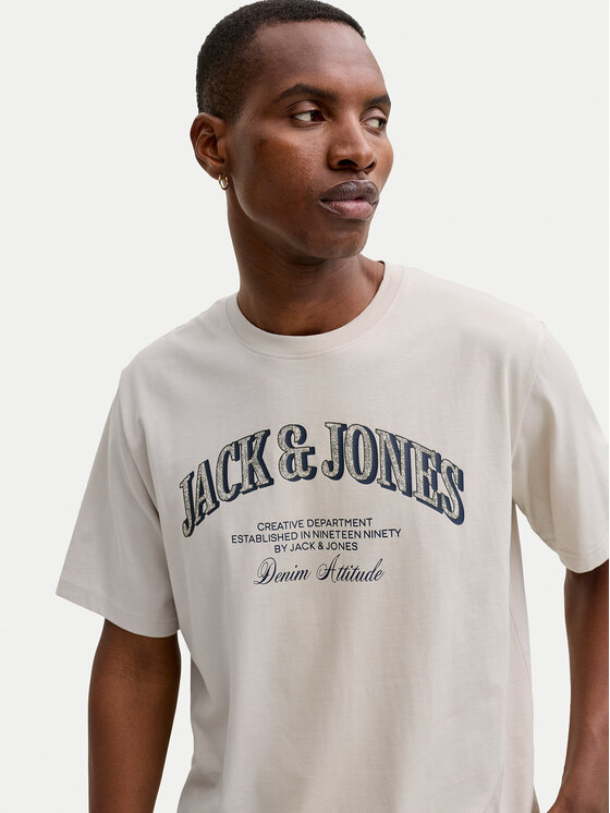 Jack & Jones Jack & Jones T-shirt Denver 12291213 Siva Relaxed Fit