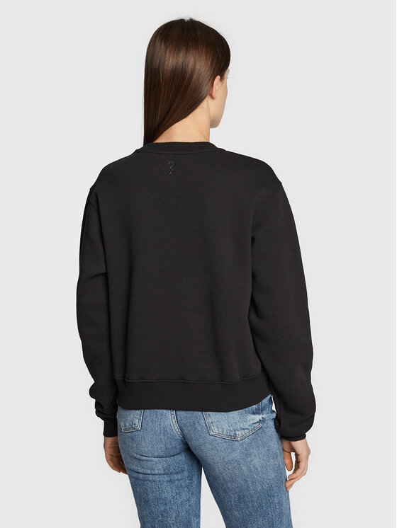 Felpa W3RQ10 K9Z21 Nero Regular Fit