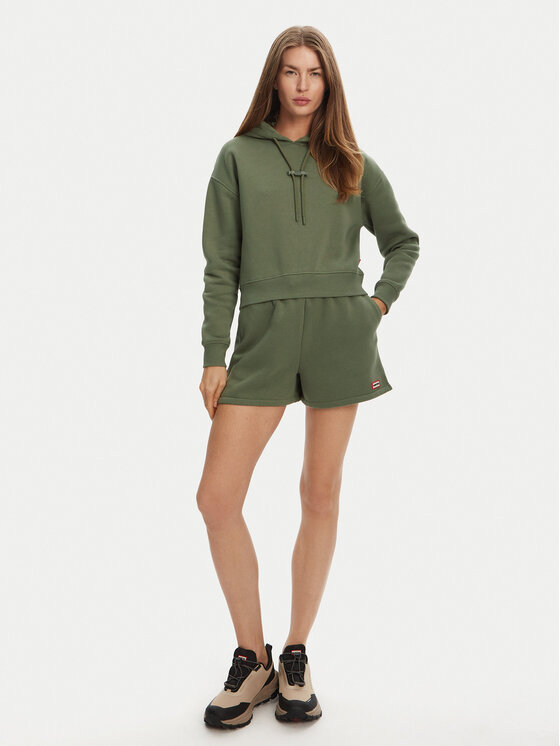 Hunter Hunter Pulóver Liza HARW0044242 Khaki Cropped Fit