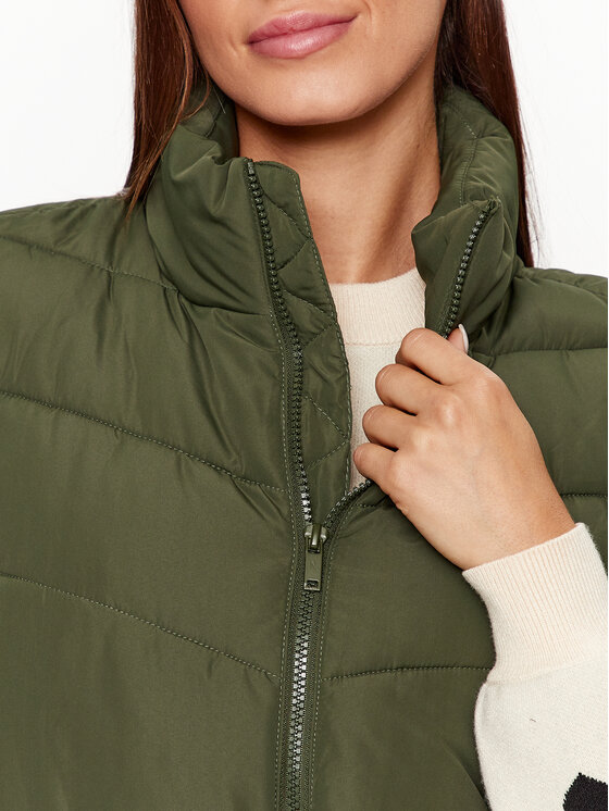 Noisy May Noisy May Bezrękawnik Dalcon 27027287 Khaki Regular Fit