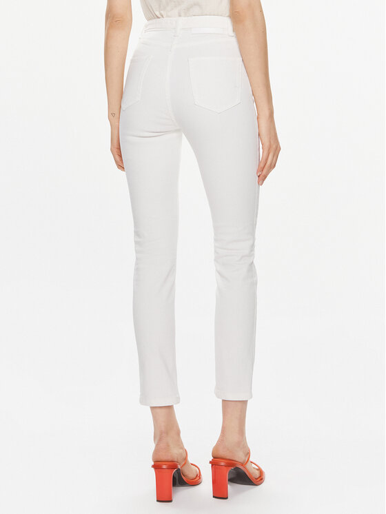 PINKO Pinko Traperice 100161 A1JM Écru Skinny Fit