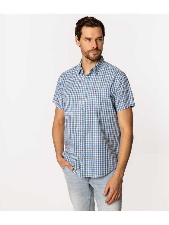 Lee Cooper Lee Cooper Koszula WILSON2 1140 Zielony Comfort Fit