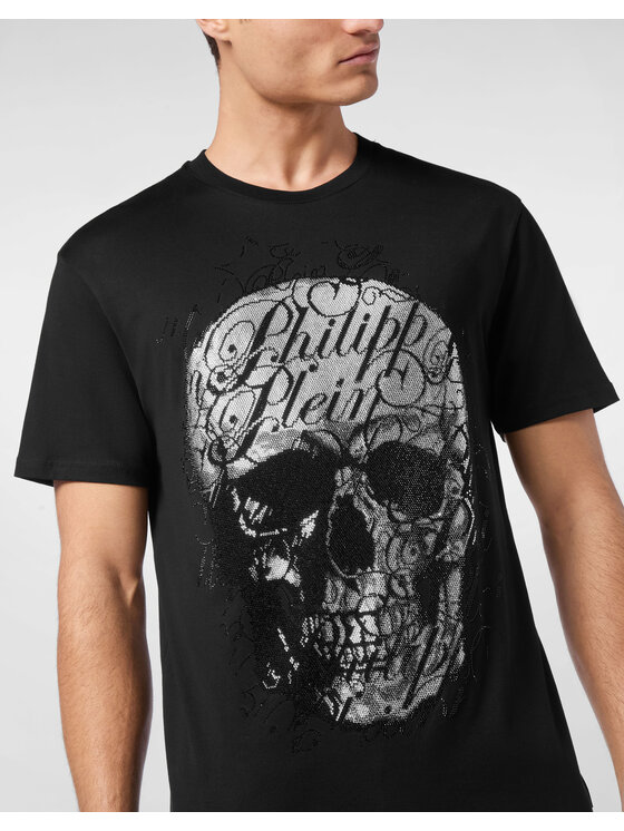 PHILIPP PLEIN PHILIPP PLEIN T-Shirt 23515 Czarny Regular Fit