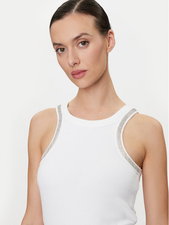 ViCOLO ViCOLO Top RB0244 Bijela Regular Fit