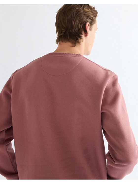 Wrangler Wrangler Bluza SIGN OFF CREW Różowy Regular Fit