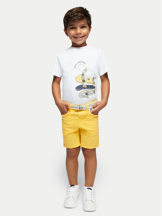 Mayoral Mayoral Riidest šortsid 3275 Kollane Regular Fit