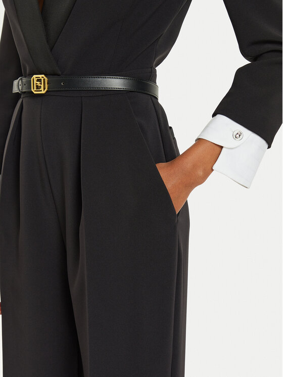 Elisabetta Franchi Elisabetta Franchi Overal TU-029-47E2 Černá Regular Fit