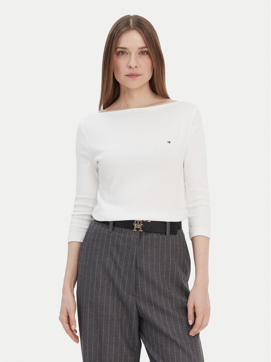 Tommy Hilfiger Tommy Hilfiger Halenka New Cody WW0WW40589 Écru Slim Fit