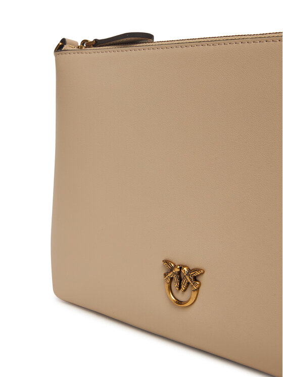 PINKO PINKO Дамска чанта FLAT CLASSIC Бежов