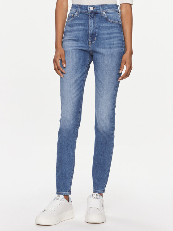 Tommy Jeans Džínsy Sylvia Hgh Sskn Ah1230 DW0DW17162 Modrá Skinny Fit