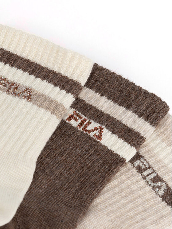 Fila Fila Skarpety krótkie F8207-AW24 (3-pack) Écru