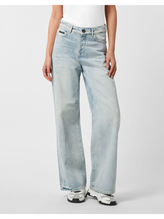 PHILIPP PLEIN PHILIPP PLEIN Jeansy 24461 Niebieski Skater Fit