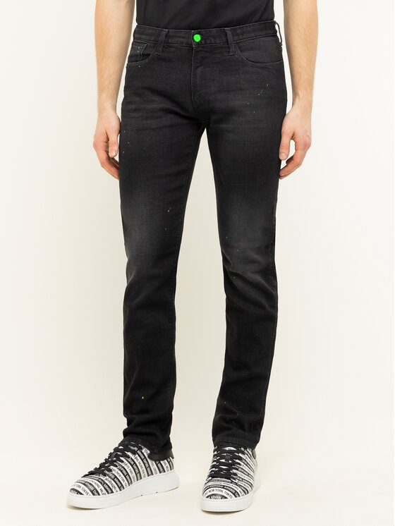 Emporio Armani Džinsai 3H1J06 1D9SZ F944 Juoda Slim Fit • Modivo.lt