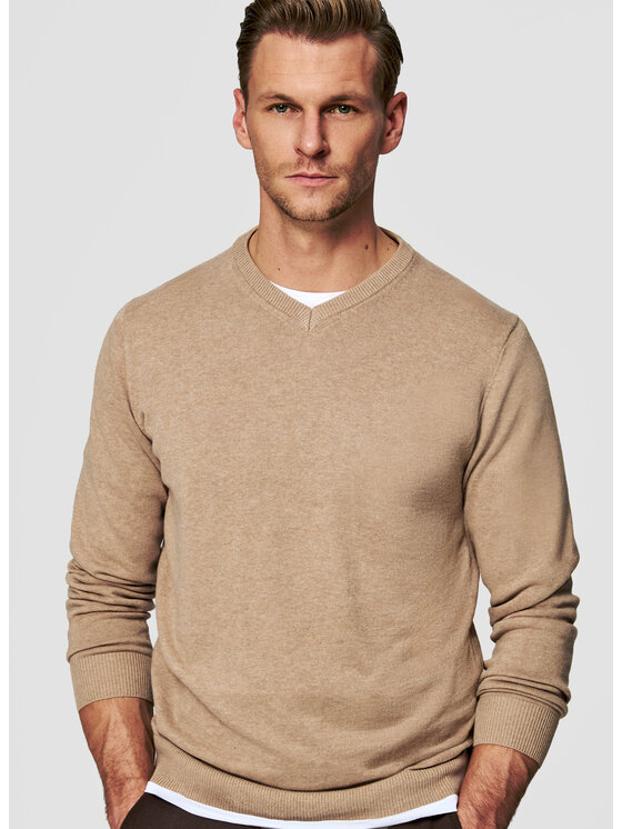 Pako Lorente Pako Lorente Sweter P26SB-2X-002 Beżowy Classic Fit