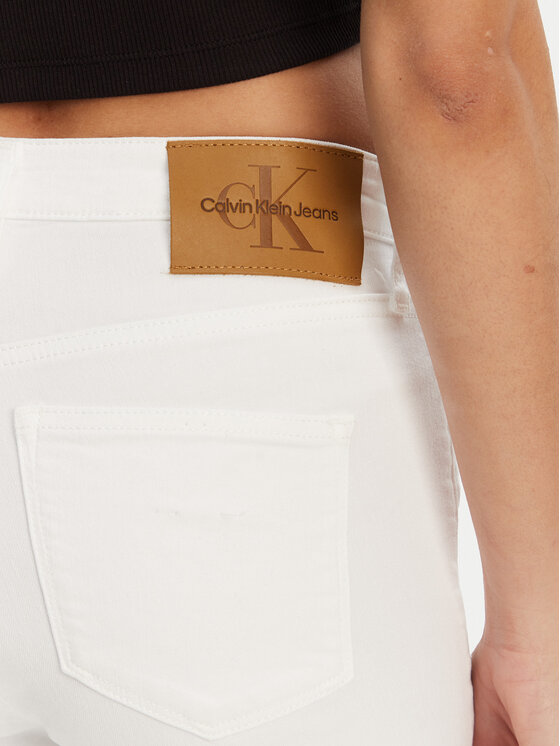 Calvin Klein Jeans Calvin Klein Jeans Jeansy J20J225511 Bílá Bootcut Fit